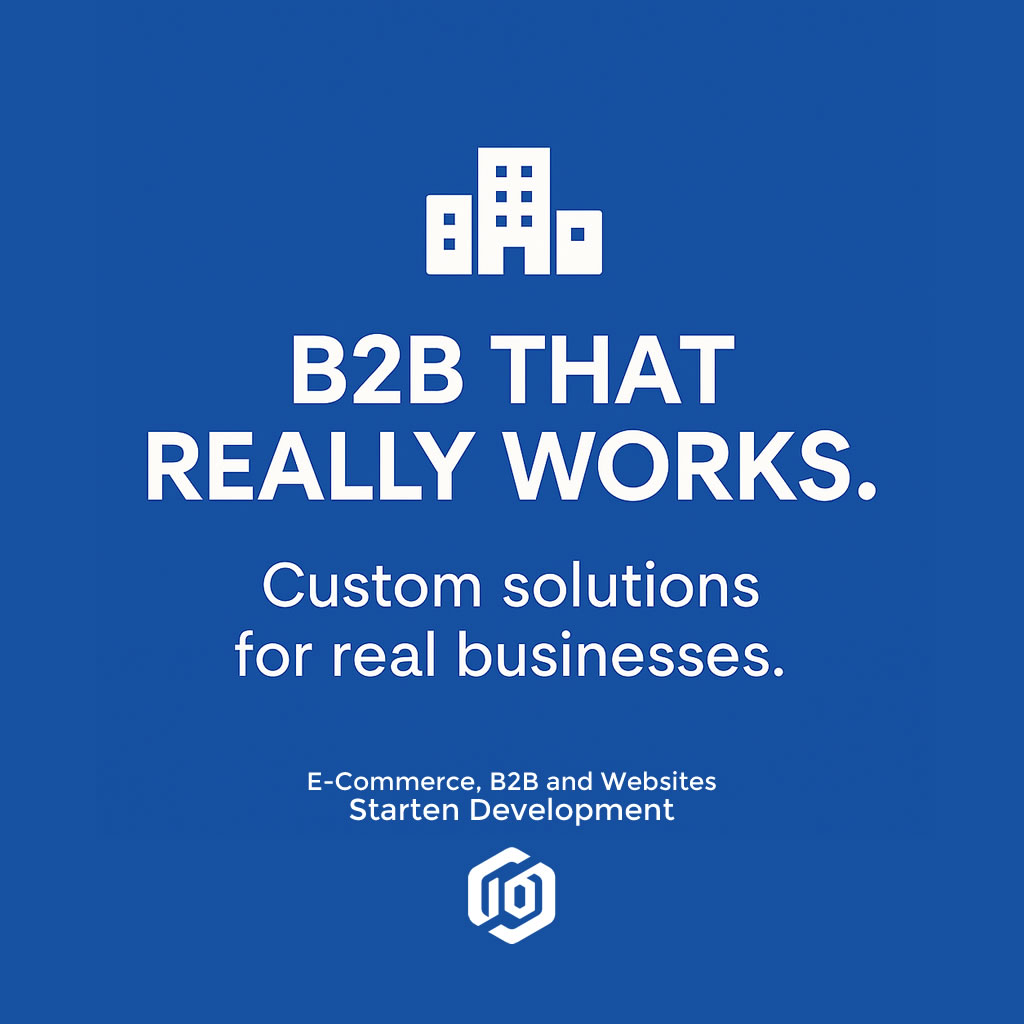 Το B2B είναι ένα εργαλείο και στη Starten Development γνωρίζουμε τις ανάγκες των B2B επιχειρήσεων καλύτερα από οποιονδήποτε