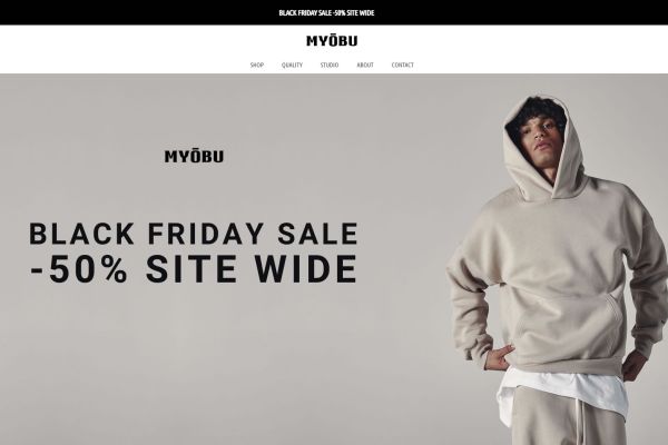 Starten E-Shop for MYŌBU Clothing